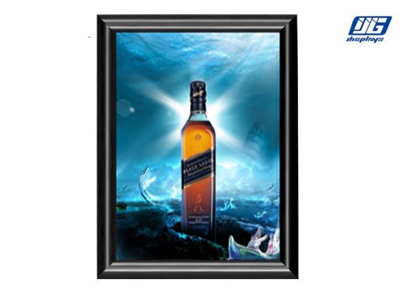 Super Thin Wall Mounting Black Painting Alloy Aluminum Snap Poster Frames