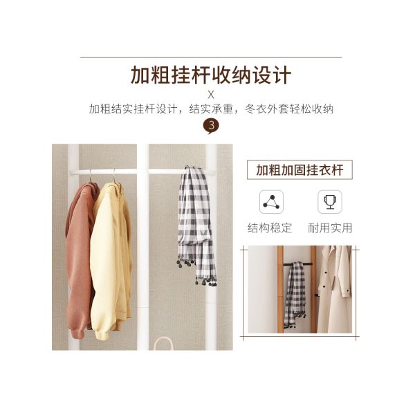 Semicircular Corner Coat Rack Hanger Stand Clothing Display Rack