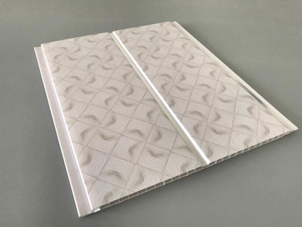 Ghana and Nigeria glossy printing 6mm silver line pvc ceiling panel easy to clean 200*6mm