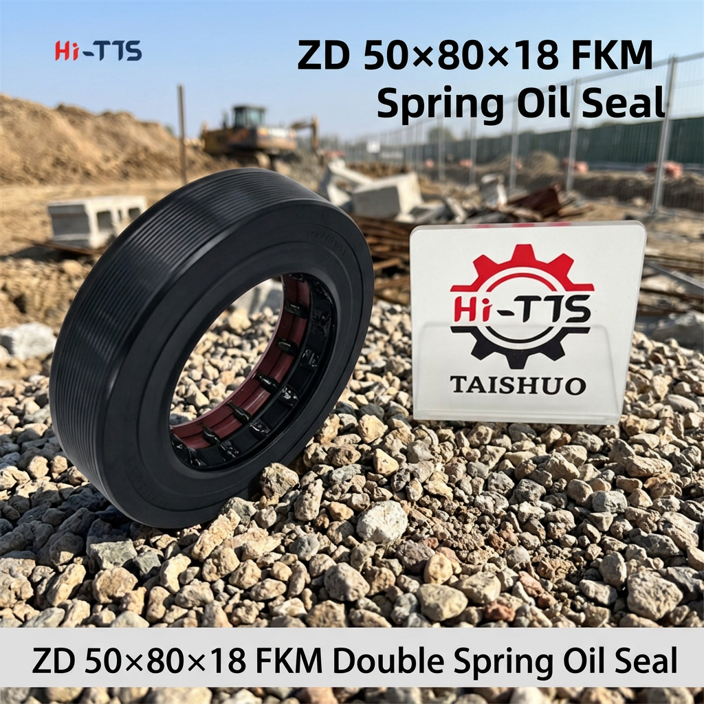 ZD50×80×18 Double Spring Combined Skeleton Oil Seal Precision Direct-Fit Rectangular Structure For Loader Gearbox Quick Installation Seal