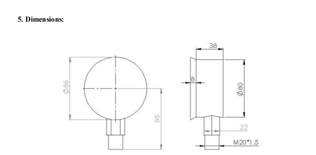 Digital Pressure Gauge with Impact Resistant Sensor Core and Long Battery Life for Continuous Online Pressure Monitoring