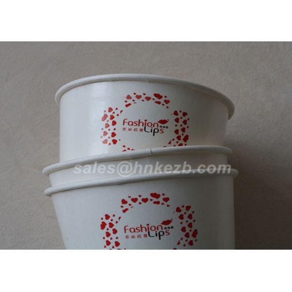 4 oz Custom Printed Disposable Paper Ice Cream Cup Biodegradable Safety