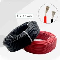 Le câble d'extension de panneau solaire de ² de la CE 6mm de TUV picovolte câblent 10AWG le fil 200M Black XLPO