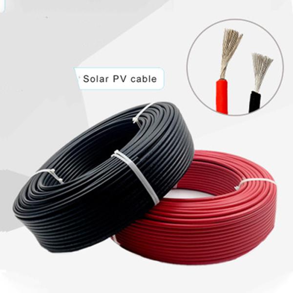 Le câble d'extension de panneau solaire de ² de la CE 6mm de TUV picovolte câblent 10AWG le fil 200M Black XLPO