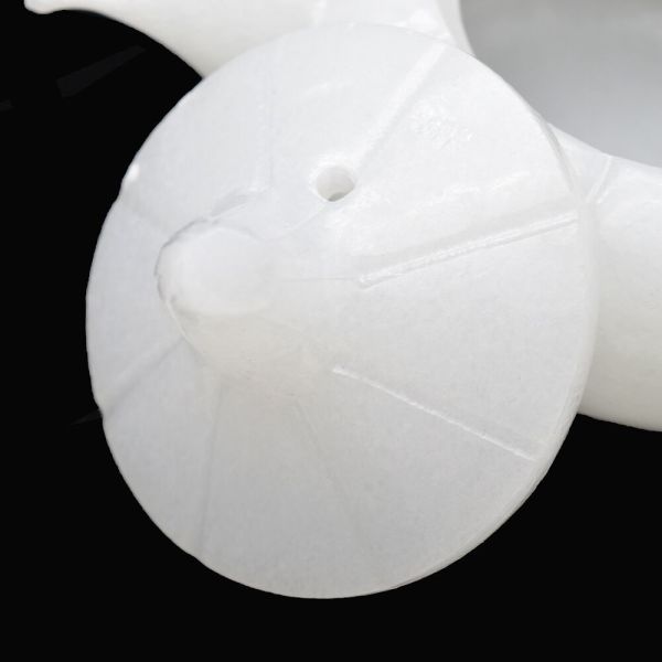 Polished White Jade Tea Top Carving Craft in Chinese Style for High Class Home Decor