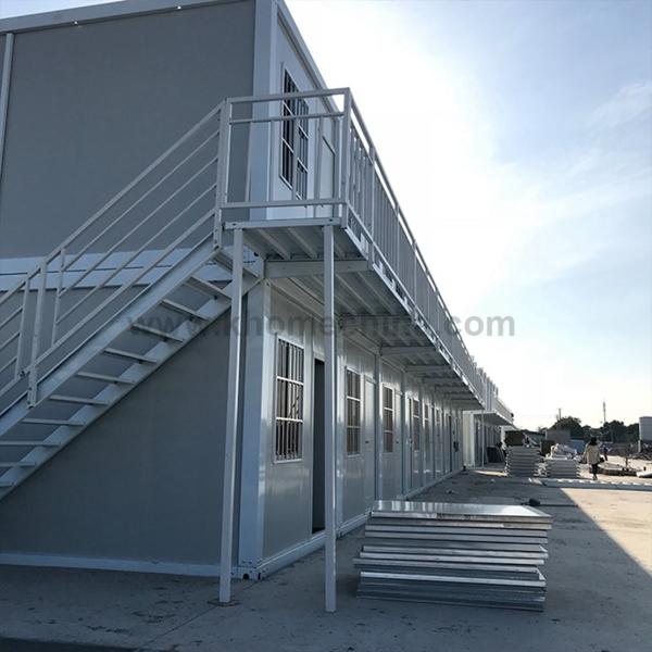 Casa pré-fabricada do recipiente do painel de sanduíche como a construção de casas modular