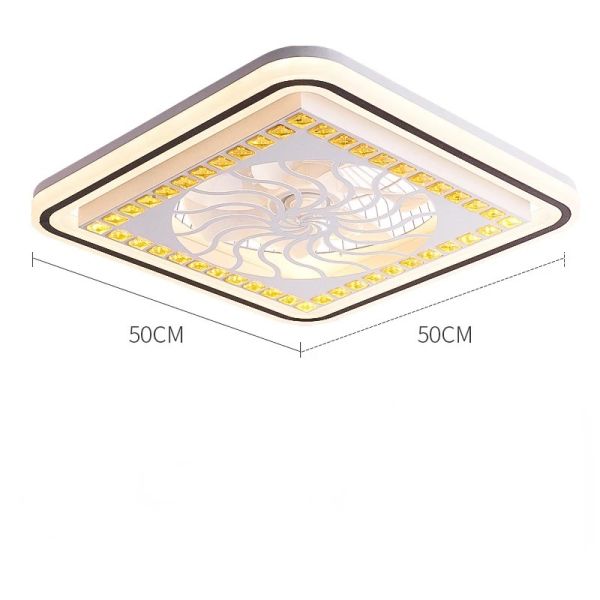Restaurant Nordic Living Room Bedroom Ceiling Light 220V 110V Led Electric Fan Light (WH-CLL-68)
