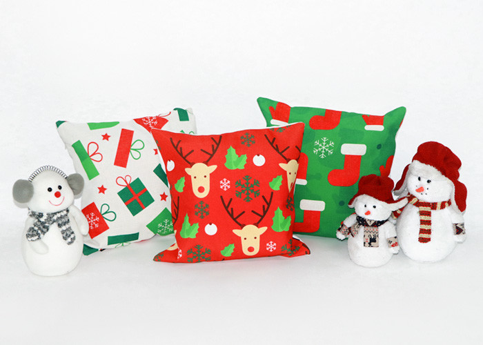 Pillowcase холста офиса рождества напечатанный картиной с молнией