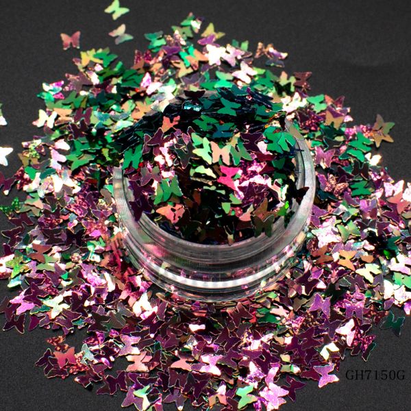 Loose Maple Leaf Chameleon Chunky Eye Glitter Butterfly Sequins For Face