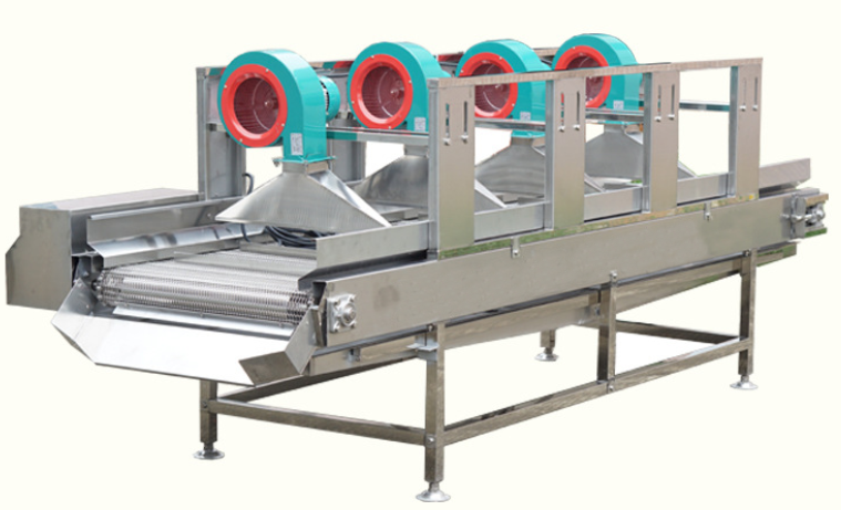 Trumpet Air Dry Food Machine 500kg/h For Fruit Vegetable Meat