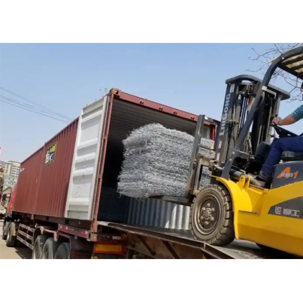 Горячая гаванизированная гавионная коробка / шестиугольные гавионные каменные клетки для наводнения