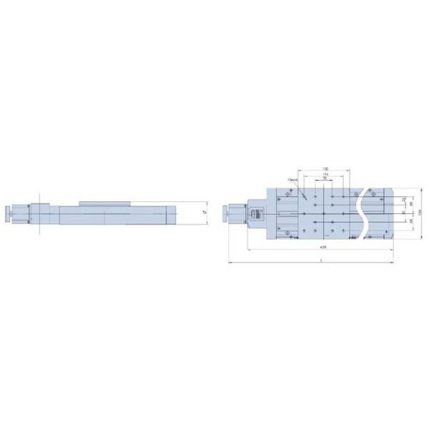 L'étape motorisée de haute précision de vis de boule a motorisé le voyage vertical de l'étape 500mm
