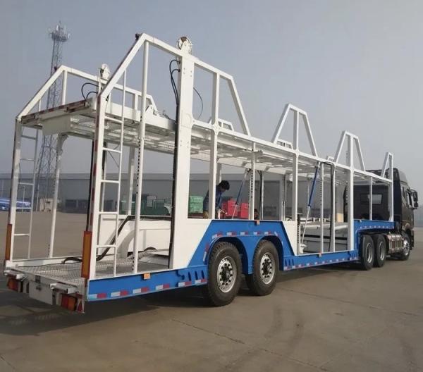 Systèmes de suspension de type bougie à 2 essieux, semi-remorque de transport de petites voitures pour un service léger