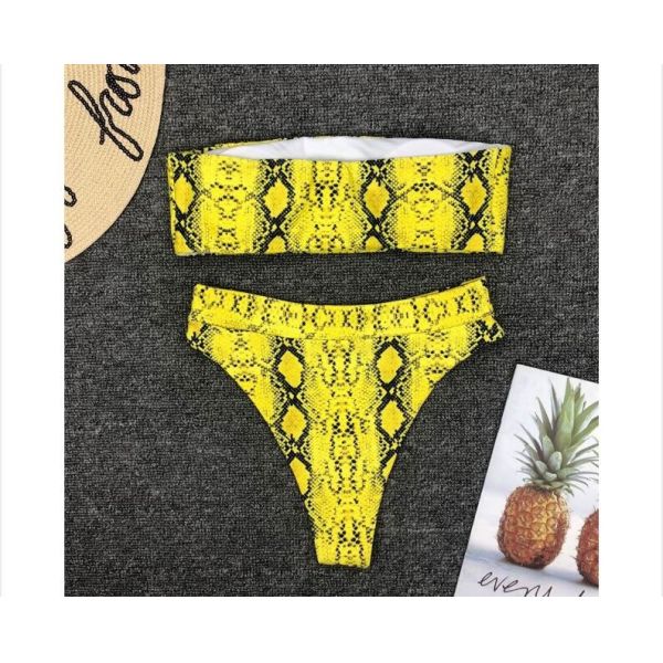 Womail Alluring Biquini Leopard Printed Bikini Push-Up Padded Swimwear Women's