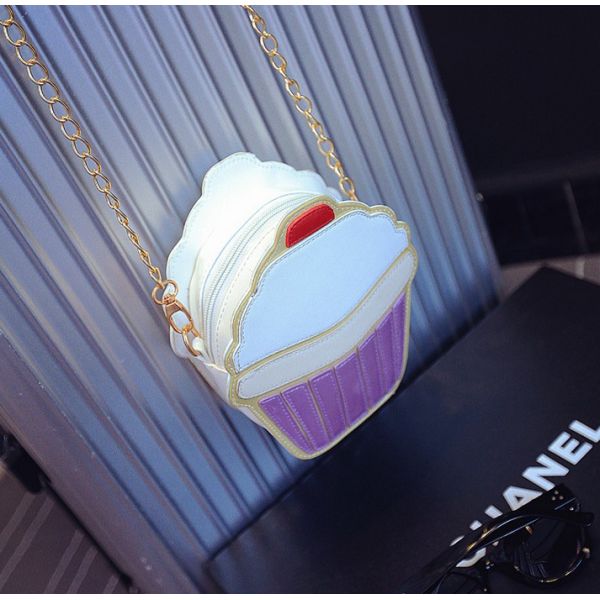Korean version of the summer new personalized fashion ice cream cake bag casual shoulder bag diagonal female chain