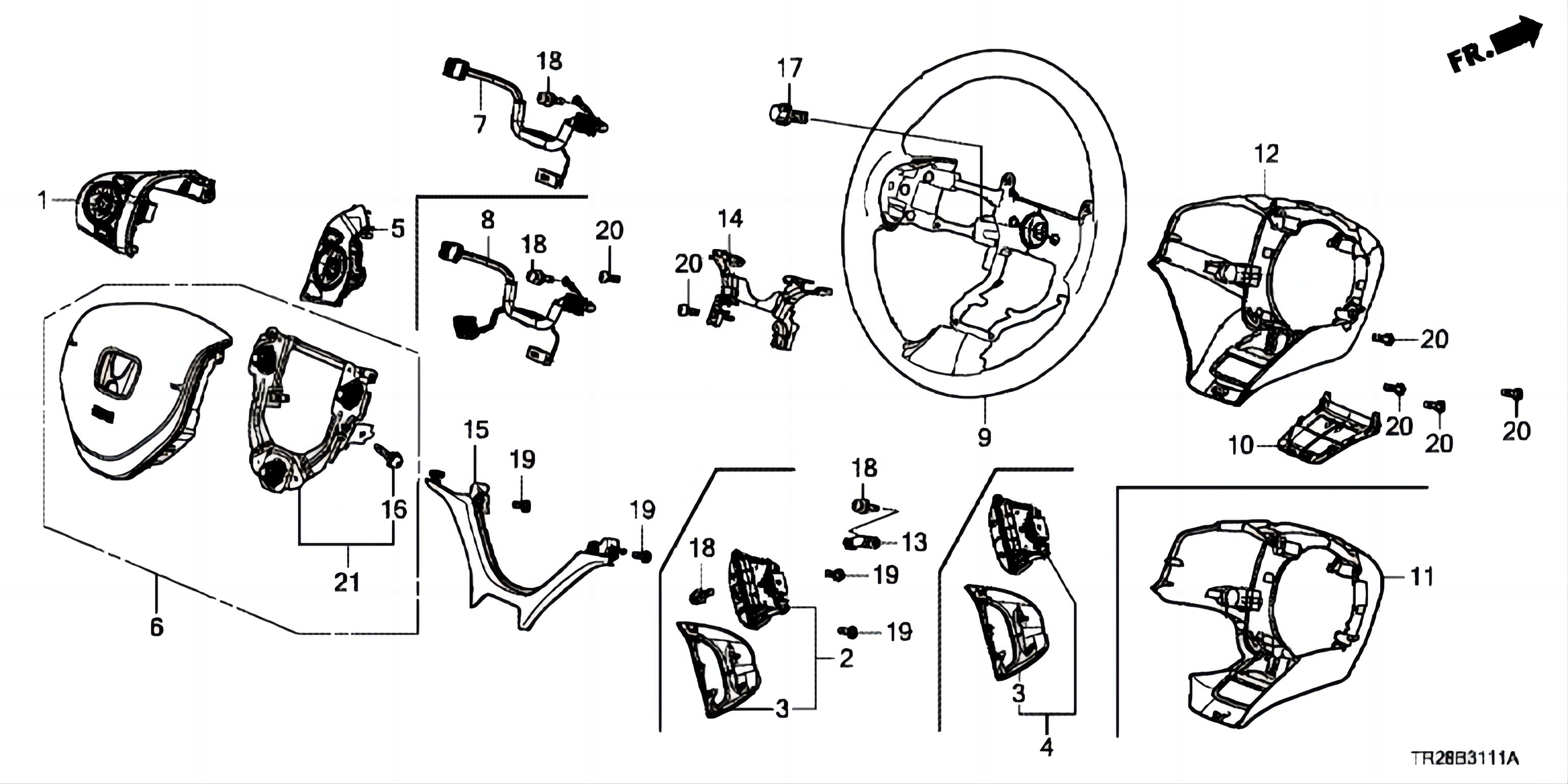 OEM 77810-TR2-U81ZA Full Range of Automobile Accessories for Honda Civic12-15 100% Tested