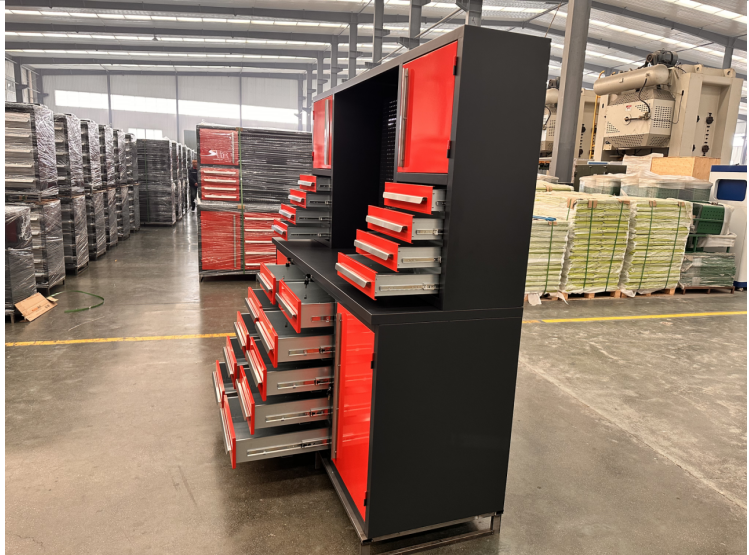 Тяжелый грузовик коричневый 10 футов 40 ящик стальной рабочей скамьи инструментальный шкаф для ремонта мобильных телефонов