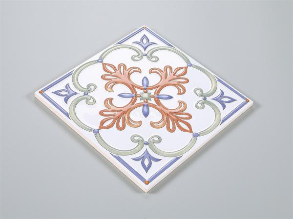 White and Red Ceramic Rustic Tile 20x20cm Non-Slip