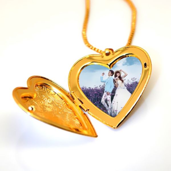 Locket Pendants jewelry classic heart-shaped box pendan 18k gold plating jewelry