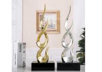 Escultura al aire libre de plata de la fibra de vidrio del oro nano de la galjanoplastia para la decoración casera del jardín