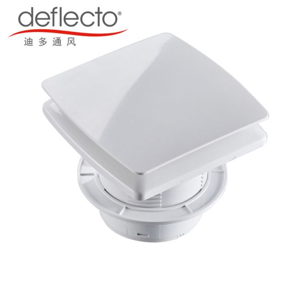 Deflecto Bathroom Ventilation Fan 4'' 10mm / 6'' 150mm White Sensor Exhaust Fan