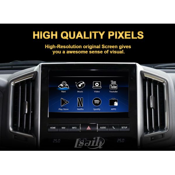 CarPlay Android Мультимедийный видеоинтерфейс с YouTube, NetFlix, YouTube,Google Map для Land Cruiser LC200