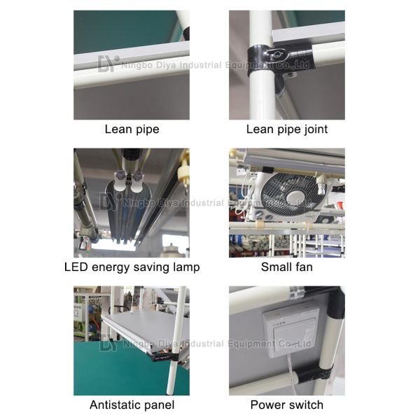 Anti Static Production Industries Workbench , Polished Surface Electronics Assembly Line