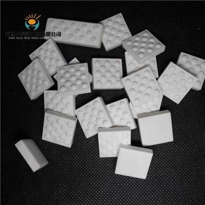 Impact Resistance White Alumina Ceramic Tiles Excellent Corrosion Resistance 9 Mohs Hardness