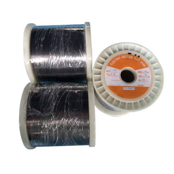 Fio liso de aquecimento da liga 0.12x2.5mm de Cr25Al5 FeCrAl para aparelhos eletrodomésticos