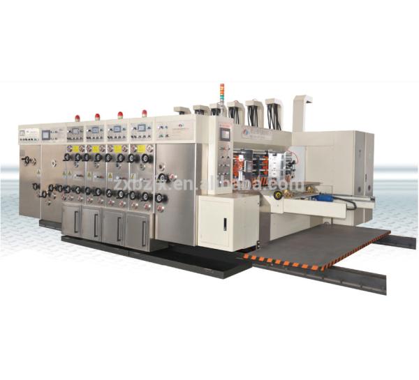 Corrugated Carton Auto Print 4 Colour Machine Flexo Printing 200pcs/min