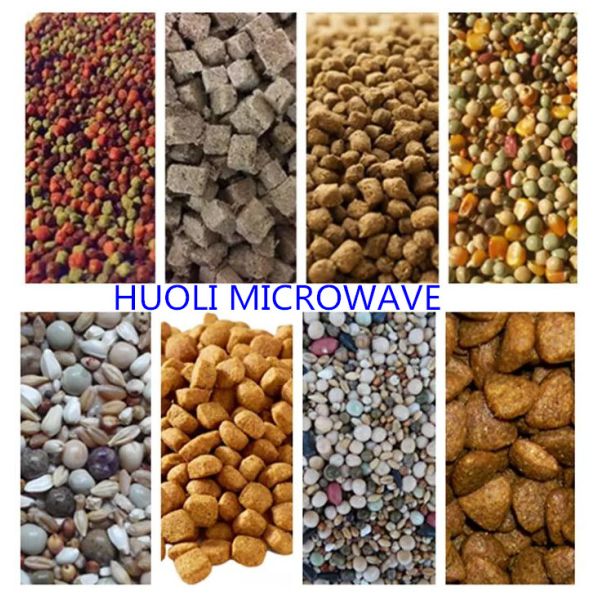 Animal Feed Industrial Sterilization Equipment , Dog Cat Food Microwave Dryer