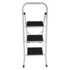 EN131 3 Steps  Steel Step Stool Rust Proof Indoor Steel Foot Stool
