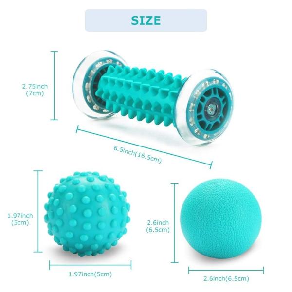 Non Toxic Shiatsu Foot Massager Roller Customized Logo For Treatment Plantar Fasciitis