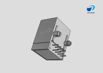 RJ45 connector cat.5 THT angled