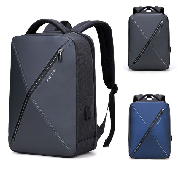 ODM USB Laptop Backpack Anti Theft 15.6 Inch Men Travel Leisure School Rucksack