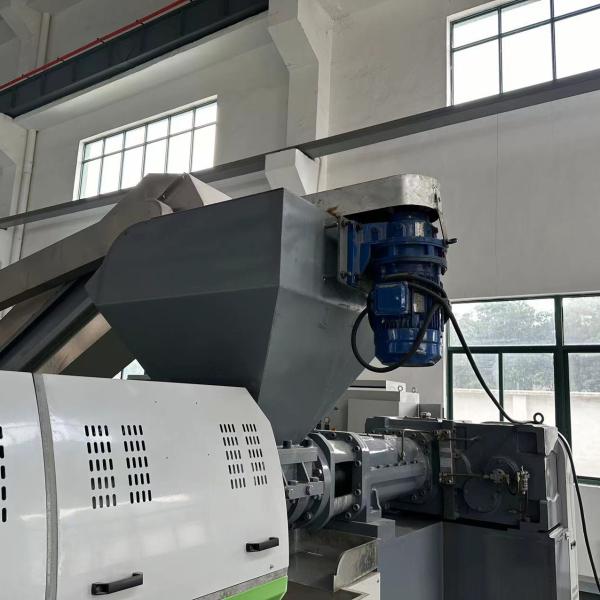 Double stage PE PP plastic film pelletizer recycle granulator machine water cooling recycle machine 322