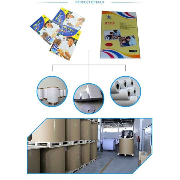 High Glossy Waterproof Inkjet Printing Photograph Photo Paper with 1 Layer and Finish