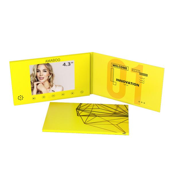 China Manufactures Digital Brochure Holder Custom Good Gift Video Card Lcd 4.3
