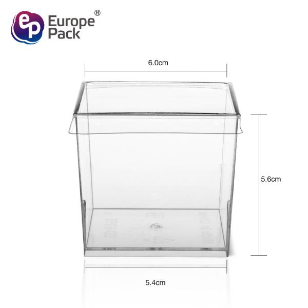Wholesale Clear Plastic Smoothie Pudding Dessert Disposable Cups With Lids