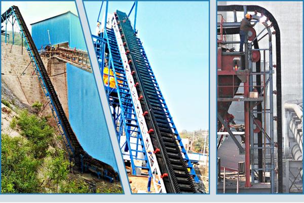 70 Degree Inclined Angle Ep Rubber Inclined Cleated Belt Conveyor