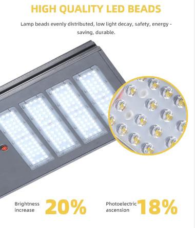 High Capacity Lithlum Battery All In One Solar Street Light 400W 600W Integrated Led Solar Street Light