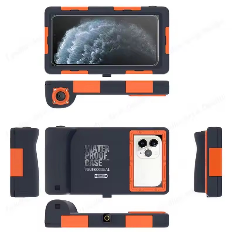 360 Full Waterproof Diving Cell Mobile Phone Case Cover High Clear Transparent for Iphone 15 14 13 12 Plus Pro Max