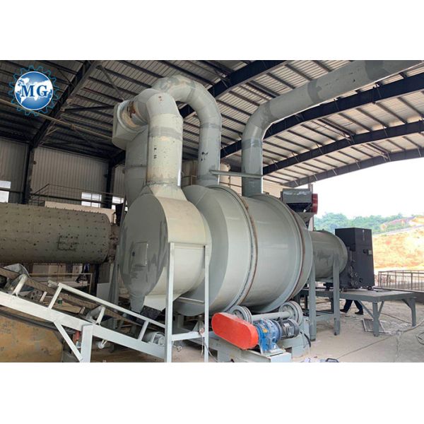 Оборудование засыхания кварцевого песка кремнезема реки роторного барабанчика с фильтровать сталь углерода