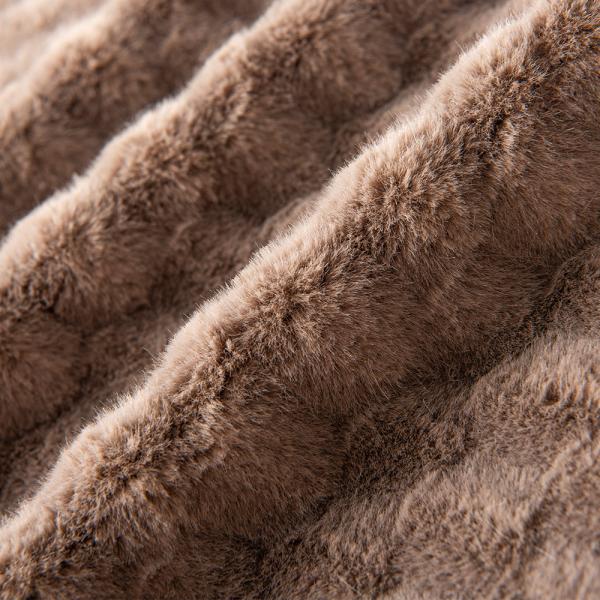 Pelo de coelho de Jacquard tricô para roupas e brinquedos de inverno 100%