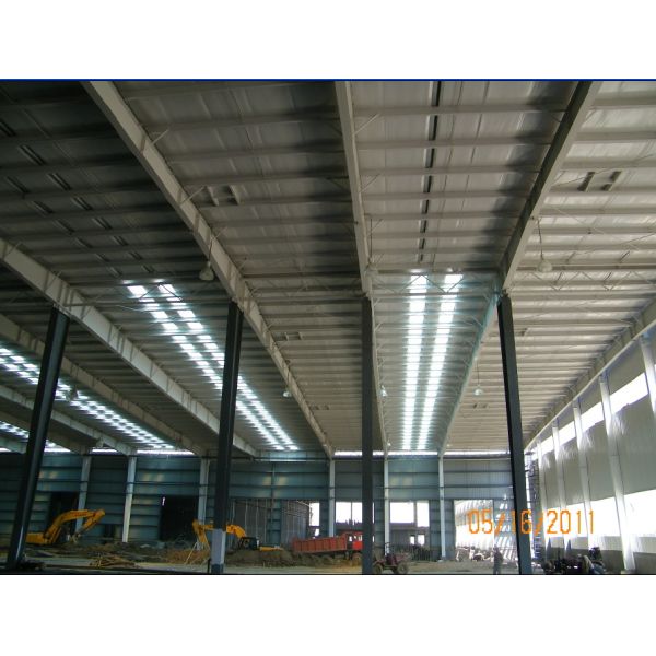 PVC Window Alkyd Painting Q345 Steel Frame Buildings 110mm Dia.