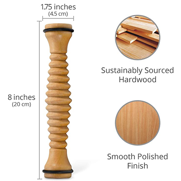 OEM Wooden Fitness Equipment Body Back Foot Wooden Massage Roller