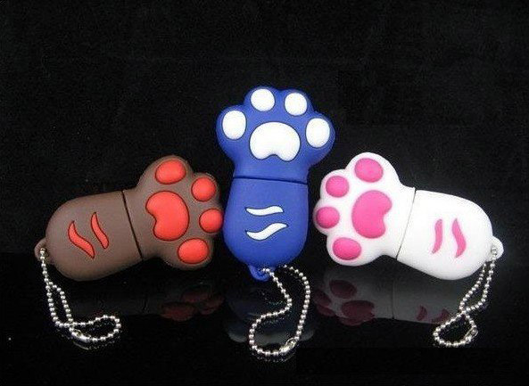 1GB~32GB the cat paw facade  USB Flash Drives supply OEM