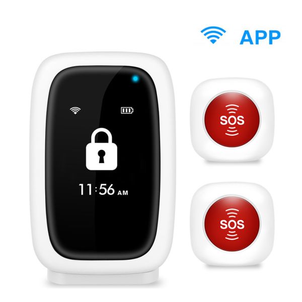 Tuya SOS Alarm System with 2 SOS Buttons(KOS-608108D)