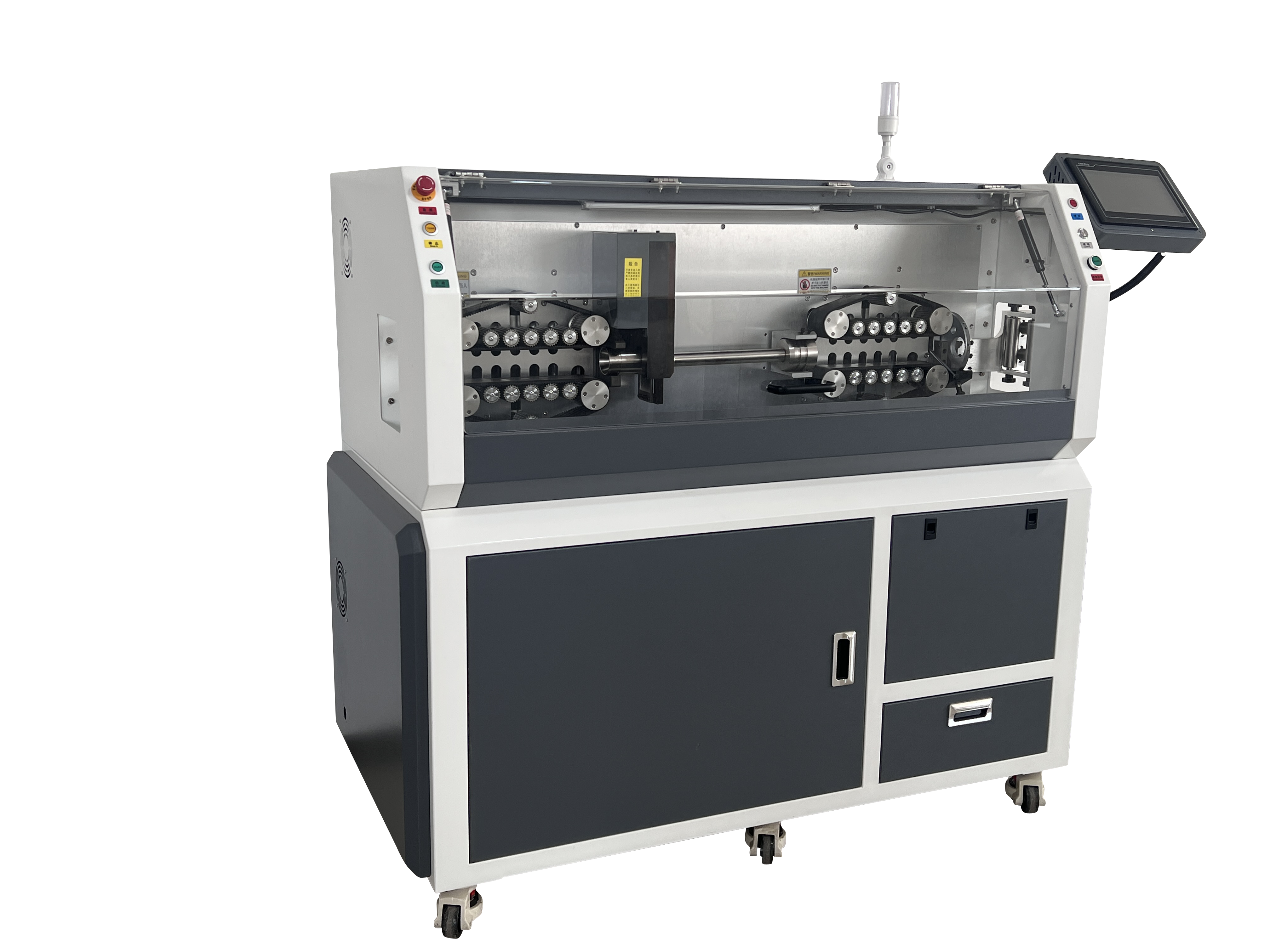 220V Wire Cut And Strip Machine PLC Touch Screen Automatic Wire Cut And Strip Machine