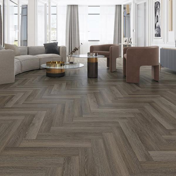 CE Certified Spc Plank Wood Grain Stone Plastic Composite Flooring ISO14001 Compliant